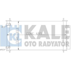 Resim KALE 383200 Klima Radyatoru Kondenser (Toyota: Corolla Uyumlu 07-18 1.33-1.4 D4d-1.6-1.8/ Auri 08- / Isıtma Soğutma Sist. 18480181 