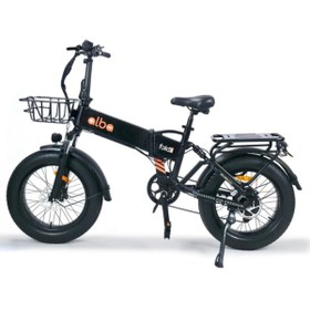 Resim Alba Fold 3 ELEKTRİKLİ BİSİKLET 48W 15 Ah (480WH)Büyük Batarya kalın lastik gaz kollu, 500watt siyah 