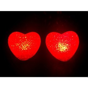 Resim Led Işıklı Kırmızı Kalp Gece Lambası 