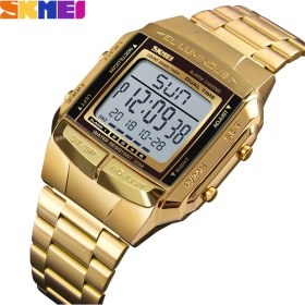 Resim Hanyang Altın Skmeı Erkekler Izle Moda Dijital Spor Saatler LED Elektronik Saatler Erkekler Üst Marka Lüks Su Geçirmez Kol Saati Erkek Saat (Yurt Dışından) 