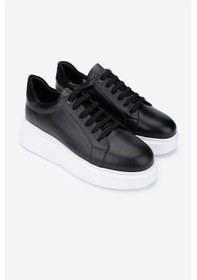 Resim Valmenti Erkek Hakiki Deri Sneakers & Spor Ayakkabı 771 35110 Erk Ayk Y25 Sıyah Dr/byz Siyah - Beyaz 