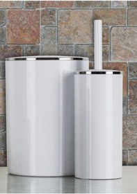 Resim Primanova Lenox 2 Parça Banyo Seti Beyaz 