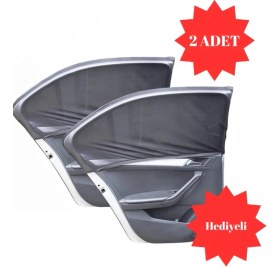 Resim 2 Adet Araba Yan Cam Güneşlik Oto Yan Cam Perde Araç Arka Yan Cam Perdesi Anne Bebek Emzirme Perdesi 