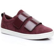 Resim Lacoste Straightset Strap Kadın Bordo Sneaker 