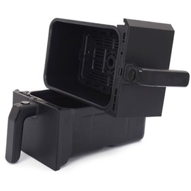 Resim HUTT D8 Çift Hazneli Air Fryer Yağsız Fritöz (4+4) 8 Lt. Dokunmatik Ekran, Pişirme Kabı 