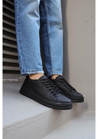 Resim Genel Markalar Knack Sneakers Ayakkabı 010 Siyah (Siyah Taban) 