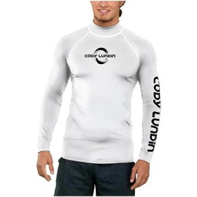 Resim Snapbuy Erkek Uv Koruma Sörf Tişörtü - Sıkıştırma Uzun Kollu Dalış Mayosu Chınagökyüzü Mavi Gökyüzü Mavi 