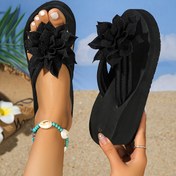 Resim TeYu & Kadınlar için Çiçek Desenli Slingback Sandalet 