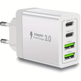 Resim 4 Portlu USB Şarj Aleti, 10W Çoklu USB C Soket 2A2C Akıllı Şarj Bloğu Ana Şarj Aleti USB Adaptörü, for iPhone 16 15 14 13 12 8 XR for galaxy S24 Ultra S23 S22 S21 için 4 Portlu Şarj Bloğu, for iPad Pixel için Seyahat Şarj Aleti, Kompakt Tasarım, Dayanıklı Yapı, Çoklu Portlu Şarj Aleti, Sık Seyahat Edenler, Taşınabilir Şarj Aleti, Yer Tasarruflu Adaptör, Güvenilir Şarj, Çoklu Portlu Adaptör, Sık Uçuş Yapanlar, Bataryasız, USB Adaptörü C Tipine, USB C Adaptörü, C Tipi Adaptör, Hızlı Şarj Aleti 