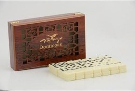Resim Ahşap Kutulu Domino Oyunu 