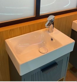 Resim Turkuaz Seramik Cerastyle Sharp Etajerli Lavabo 50 x 30 CM 