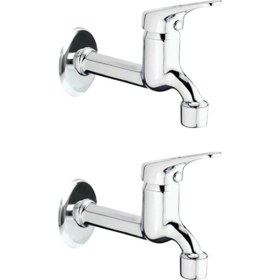 Resim 2li Aç Kapa Mix Lavabo Musluk Wc Lavabo Uzun Musluk Perlatörlü 