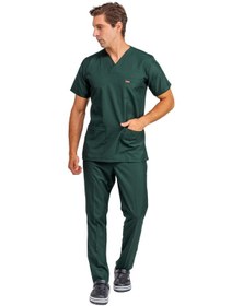 Resim Zarf Yaka Erkek Takım - 38 Ördek Başı Yeşili-6390 