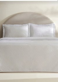Resim Karaca Home Breeze Soft Çift Kişilik Yatak Örtüsü Takımı Ekru Be Beyaz 