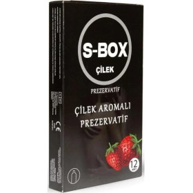 Resim S-Box Çilek Aromalı Prezervatif 