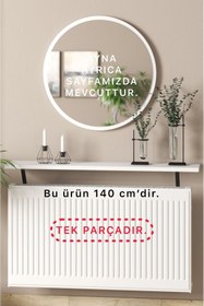 Resim TALAŞTOZUM Beyaz Petek Üstü Uçan Raf Dresuar Duvara Montajsız 140 cm 