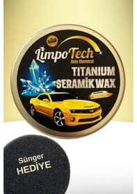 Resim Limpotech Tıtanıum Seramik Wax 150ml Krem Cila Boya Koruma Sünger Hediyeli 