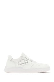 Resim ALBERTO GUARDIANI Erkek Beyaz New Era Bağcıklı Deri Sneaker G03M100026 