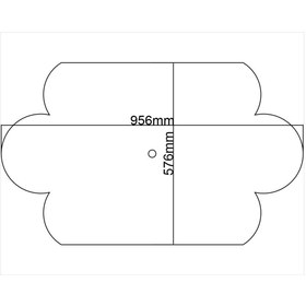 Resim MOTİFPİYER Motifpiyer Lamba Tavan Göbeği-74-dikdörtgen-56x95cm-2adet 