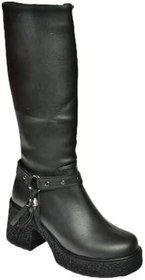 Resim fox SHOES T996224009 Kalın Topuklu Kadın Çizme 