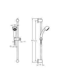 Resim Punto Sürgülü El Duşu Takımı 3 Fonksiyonlu A45502 Diğer 