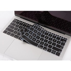 Resim Macbook Pro Klavye Koruyucu 12-13Inc A1708 A1534 İngilizce Türkçe Siyah 