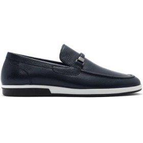 Resim Derimod Erkek Lacivert Deri Casual Loafer 26SFD6006FT 