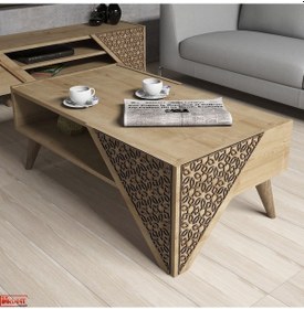 Resim Variant Beril Orta Sehpa - Meşe 