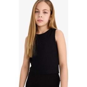 Resim DeFacto Kız Çocuk Bisiklet Yaka Basic Düz Atlet D9097A825HS 