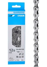 Resim Shimano Zincir Deore Cn-m6100 12 Vites Quıck-link 116 Bakla Gümüş 