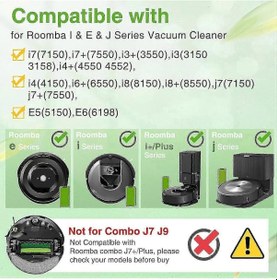 Resim İrobot Roomba İ6 İ6+ İ8 İ8+ Elektrikli Süpürge Setleri İçin Hepa Filtreleri Kauçuk Fırçalar Yedek Parçaları 8 