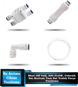 Resim Sumarkt Tüm Su Arıtma Cihazları İçin Parça Yenileme Ve Bakım Kiti Shut Off - Flow - Valfe 