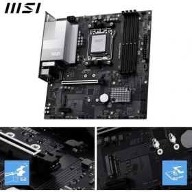 Resim Peri Store Msı Pro B840M-P WIFI6E Am5 Ddr5 8000MHZ(OC) Hdmı,2x M.2 USB 5 Gbs 2.5g Lan Wı-Fı 6e Matx 