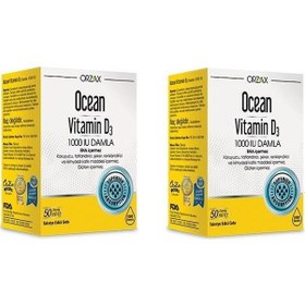 Resim Ocean Vitamin D3 1000 Iu Damla 50 ML 2 Adet 