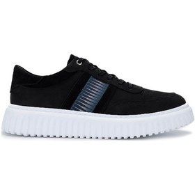 Resim Tamer Tanca Erkek Hakiki Deri Siyah Nubuk Sneakers & Spor Ayakkabı 352 22303 Erk Ayk Y25 Sıyah Nbk Siyah 
