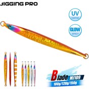 Resim JIGGING PRO Luminous Metal Jig 100g 120g 150g Dikey Yavaş Atlama Skimmer Hızlı Batan Balık Jigging Lure Bait Deniz Balık Sahte Bait Dökme Demir Plaka Hızlı Batan Tekne Balık Yolu Lure 