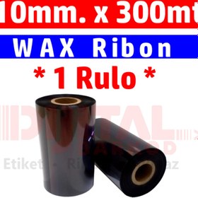 Resim DİJİTAL BARKOD Wax Ribon 110x300 Mt Wax Out 1 Inç / 1 Rulo 