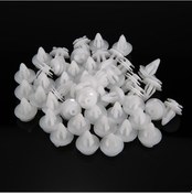 Resim Moveevo Bmw Araçları İçin 50 Adet Plastik Kilitli Kelepçe - Parça No:51411973500 14mm Baş Çapı, 18mm Gövde Uzunluğu 