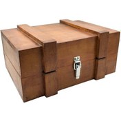 Resim Çok Amaçlı El Yapımı Ahşap Sandık 33*23*15 Cm 