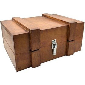 Resim Çok Amaçlı El Yapımı Ahşap Sandık 33*23*15 Cm 