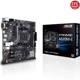 Resim Prime A520M-E AMD A520 Soket AM4 DDR4 4600 MHz mATX Anakart 