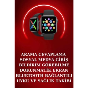 Resim Yeni Nesil Akıllı Saat ve Ucuz Kaliteli Bluetooth Kablosuz Kulaklık Amoled Ekran Nemere 