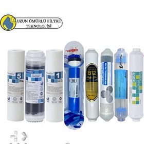 Resim Pemax Water Solutions Purefer Açık Kasa Çift Sediment Sertifikalı 8'li Filmtec Dupon Mebran 4'lü Mineral-B12Alkali-Detox 