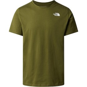Resim The North Face M Foundation Mountain Lines Graphic Tee Erkek T-shirt-28143-haki Haki 