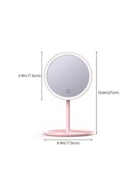 Resim Led Işıklı Dokunmatik Makyaj Aynası 3 Kademeli Işık Ayarlı Çok Renkli 