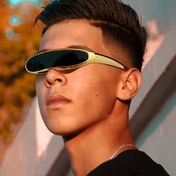 Resim 1 ADET Futurist Y2K çevre stili, şık ve canlı elektro kaplama yüzeyli, parlak ve ışıltılı unisex gözlük 