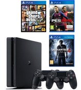 Resim Sony Ps4 Pro 1Tb Oyun Konsolu + 2. Ps4 Kol + Ps4 Pes 19 + Ps4 Gta 5 + Ps4 Driveclub 