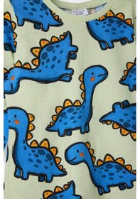 Resim Defacto Erkek Bebek Pijama Takımı Dinozor Desenli Uzun Kollu Üst Uzun Alt G7131a526spgn158 Yeşil-gn158 
