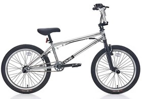 Resim Carraro Rave Pro Bmx 20 Jant 1 Vites 27.5 Cm V-Fren Özel Seri Bisiklet - Krom-Mat Siyah-Beyaz 