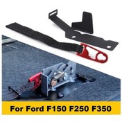 Resim Pazly Siyah Reedark Mandal Koltuk Kiti Kırmızı Ford F350 F250 F150 Çelik Arka Alüminyum Açma 09-22 - Og 